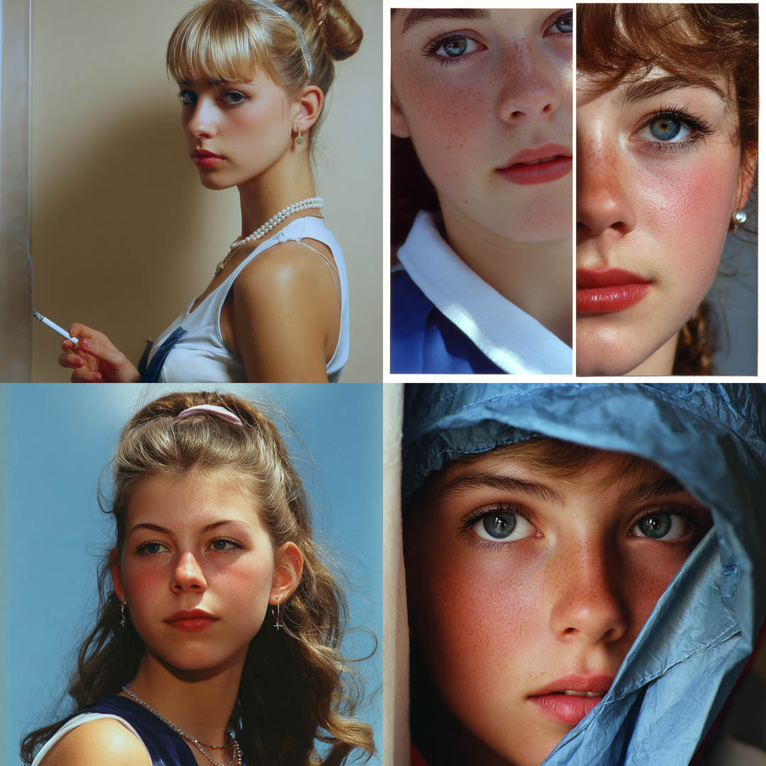 Freckled Portrait Studies - AI Art Style - ImgMCP