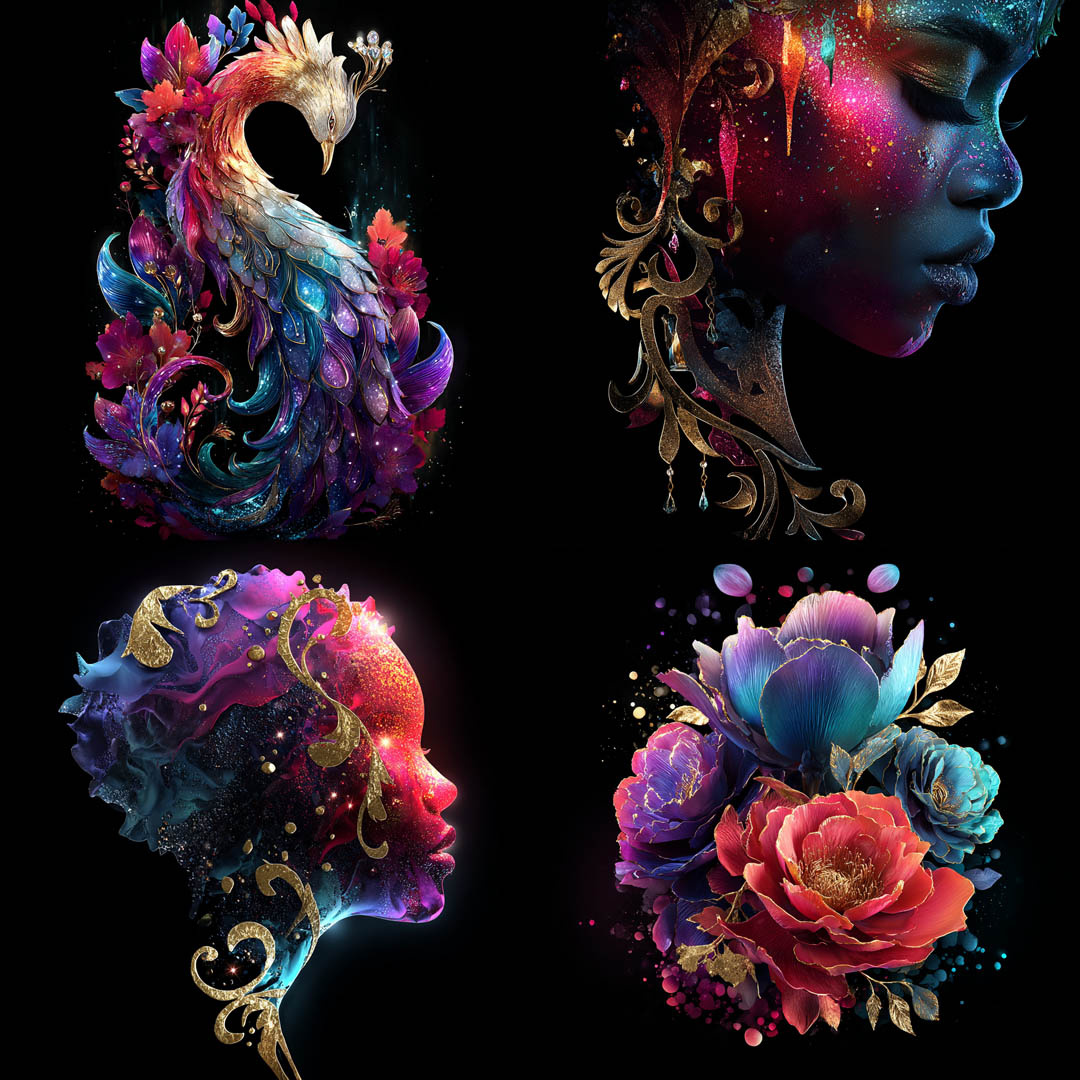 Ornate Cosmic Renderings - AI Art Style - ImgMCP